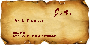 Jost Amadea névjegykártya